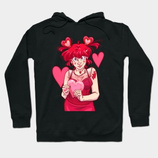 Heart Crystal Odango Red Version Hoodie